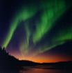 Aurora bands over Quartz Lake State Park, Alaska 6 September, 1996. (Source: Jan Curtis)