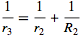  1/(r_3)=1/(r_2)+1/(R_2) 