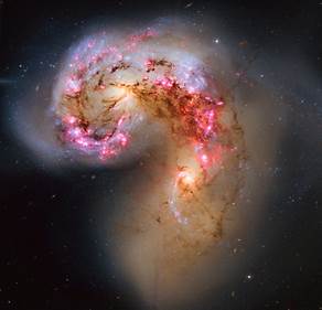The Antennae Galaxies in Collision 