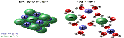 AnCl in crystal structure and in water