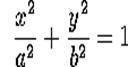 Equation for ellipse