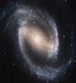 NGC 1300, an example of a barred spiral galaxy.  Credit:Hubble Space Telescope/NASA/ESA.