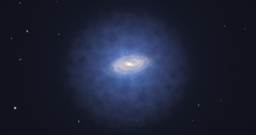 Artist’s impression of the expected dark matter distribution around the Milky Way.ogv