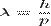 \lambda = \frac{h}{p}