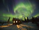 photo of Aurora Borealis Winter Cabin Fairbanks Alaska